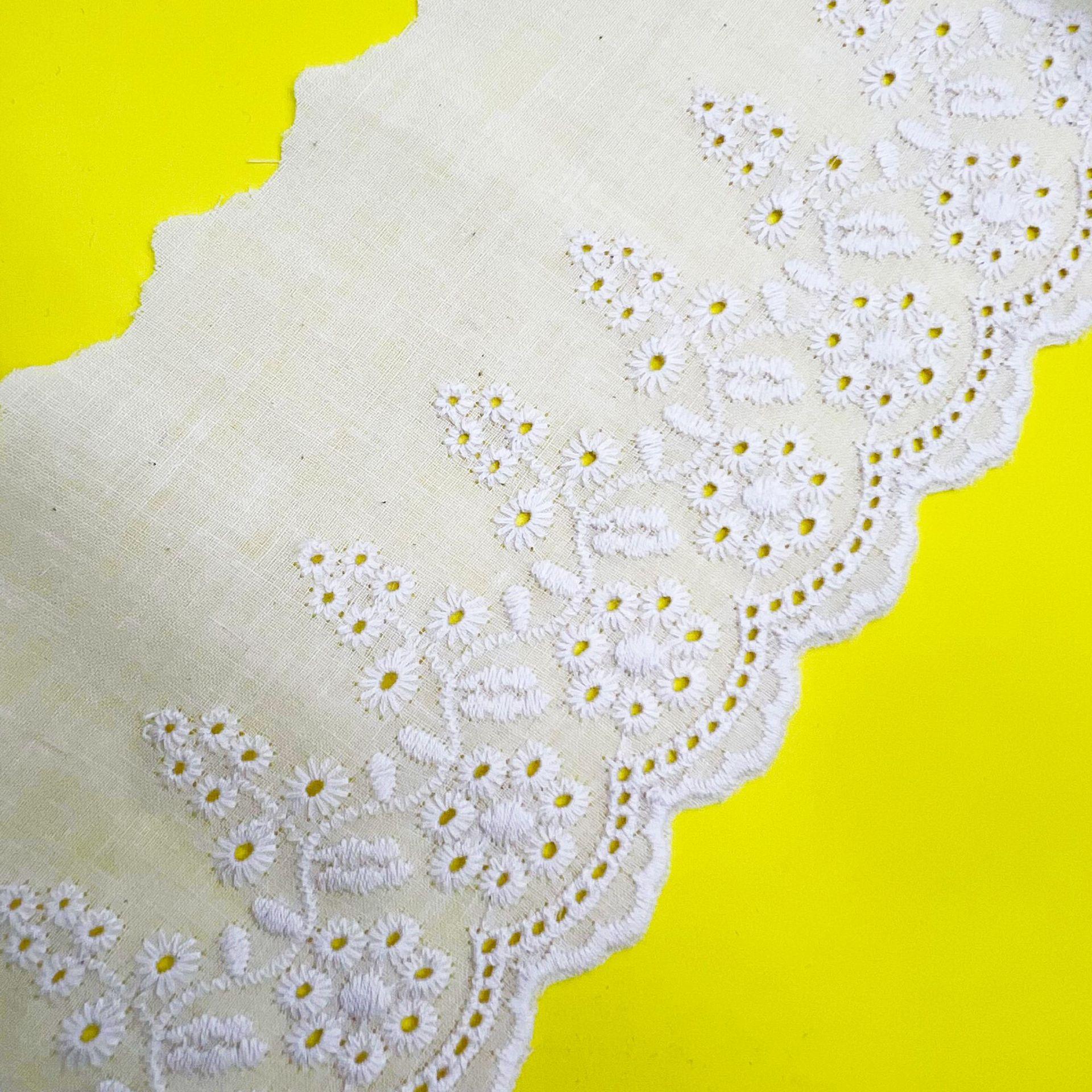 Элегантное кружево звездного цвета, хлопковое кружево, широкое кружево, ажурное кружево, кружевные аксессуары, кружево своими руками, хлопковые кружева, хлопковые ткани, поделки, изготовление лент 8cm*10 Yards